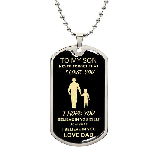 My Son Love Dad | Dog Tag