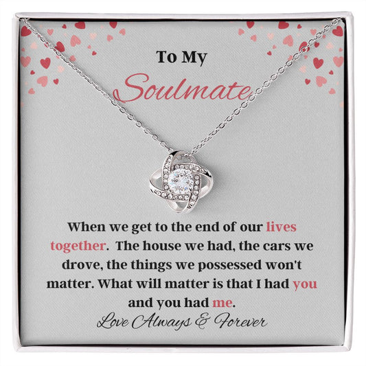 Soulmate Lives Together | Love Knot Necklace